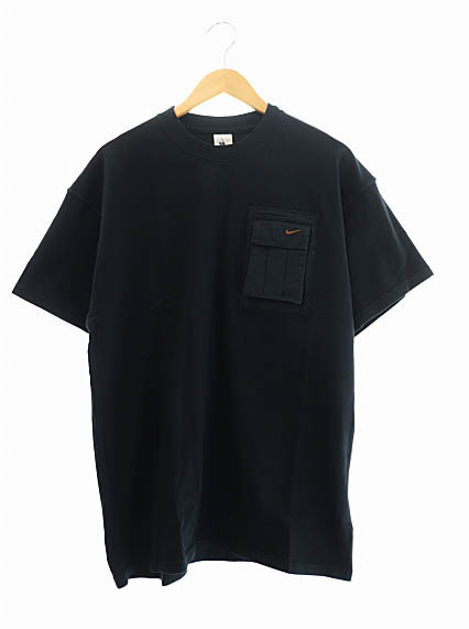 ナイキ NIKE ×TRAVIS SCOTT トラヴィス スコット 20SS CACTUS JACK NRG AG TEE カクタスジャック ロゴ 刺繍 半袖 Tシャツ CU0460-010 M 黒_画像1