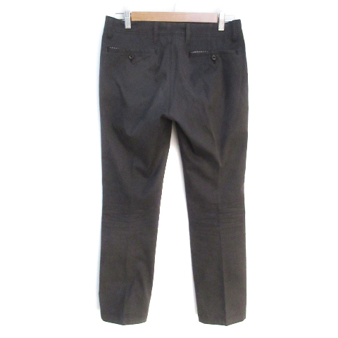  Takeo Kikuchi TAKEO KIKUCHI slacks pants tapered pants long height herringbone pattern 2 charcoal gray /FF12 men's 