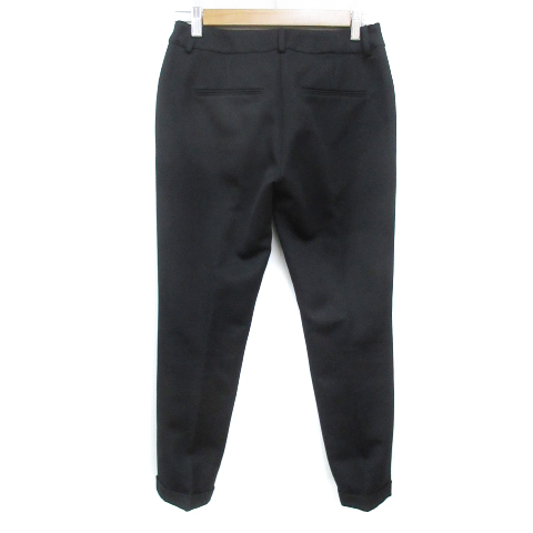  Duras эмбиент DURAS ambient слаксы брюки конические брюки длинный длина roll выше одноцветный 2 чёрный черный /FF37 женский 
