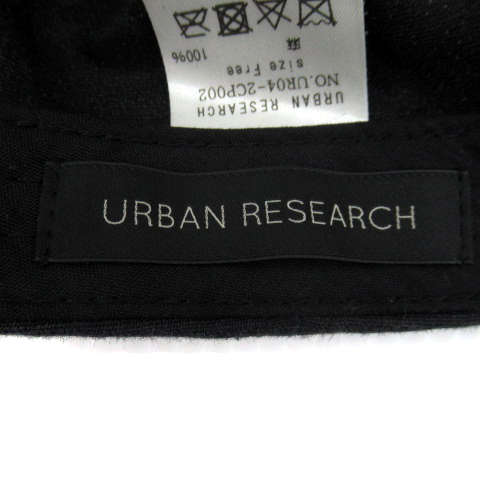  Urban Research URBAN RESEARCH hat Baseball cap Schic s panel plain linenF black black /SY6 lady's 