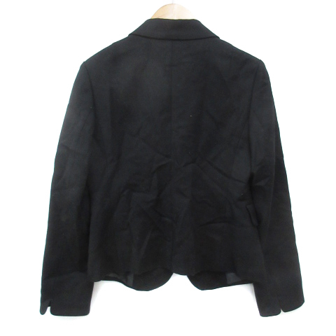 ボールジー BALLSEY トゥモローランド テーラードジャケット ミドル丈 シングルボタン 38 黒 ブラック /FF33 レディース_画像2