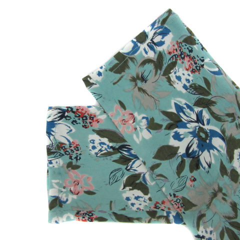  As Know As dubazas know as de base tapered pants long height floral print Easy L multicolor emerald green /YS8 lady's 