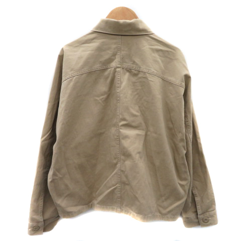  azur bai Moussy AZUL by moussy turn-down collar jacket middle height plain oversize S beige /YK8 lady's 