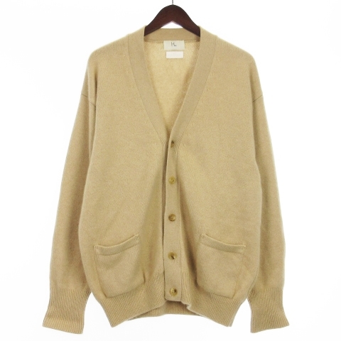 ヘリル HERILL 22AW Golden cash Cardigan カシミヤ100％ カーディガン 22-080-HL-8030-3 ブラウン 1 メンズ