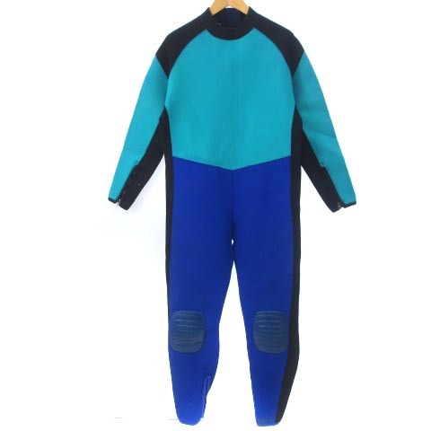 ザンパ ZANPA マリンスポーツ スキューバダイビング ダイビングスーツ ウェットスーツ バックハーフジップ ブルー 青 ■SG_画像1
