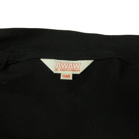  Junko Shimada JUNKO SHIMADA AWAW jacket Zip up stretch cotton 11 black black lady's 