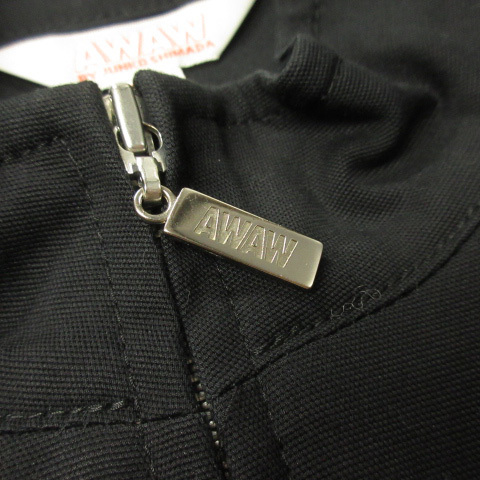  Junko Shimada JUNKO SHIMADA AWAW jacket Zip up stretch cotton 11 black black lady's 