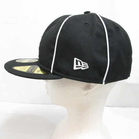 未使用品 ニューエラ NEW ERA 59FIFTY 5950 MLB シカゴ ホワイトソックス ベースボール キャップ 帽子 7 1/2 59.6cm 黒 ブラック 正規品_画像3