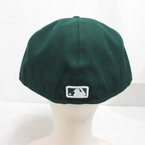  не использовался товар New Era NEW ERA 59FIFTY 5950 MLB Chicago белый носки Baseball колпак шляпа 7 5/8 60.6cm зеленый зеленый стандартный товар 