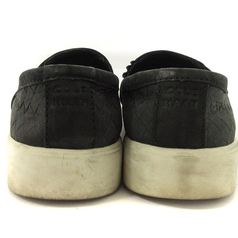 コールハーン COLE HAAN スリッポン スニーカー 靴 シューズ レザー W15335 黒 ブラック 6.5 23.5位 レディース_画像3