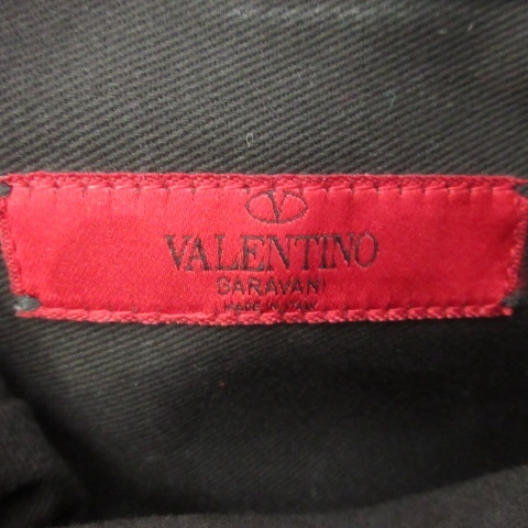  Valentino Valentino VALENTINO tote bag leather leather frill blue blue #U90 lady's 