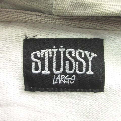 ステューシー STUSSY パーカー フード付き Lサイズ グレー ■U90 メンズ_画像5
