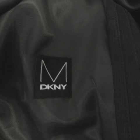 ダナキャランニューヨーク DKNY ジャケット スタンドカラー テーラードカラー 2way 切替え コットン混 ブラック 黒 M メンズ_画像9