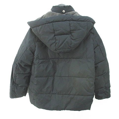 ギャップキッズ GAP KIDS パデットジャケット S 120 黒系 ブラック ジップアップ ポケット 裏地 無地 キッズ_画像2