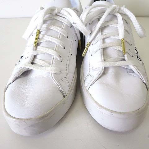 アディダスオリジナルス adidas originals スニーカー シューズ SLEEK スリーク EF4935 レザー 24.5cm 白 ホワイト くつ 靴_画像4