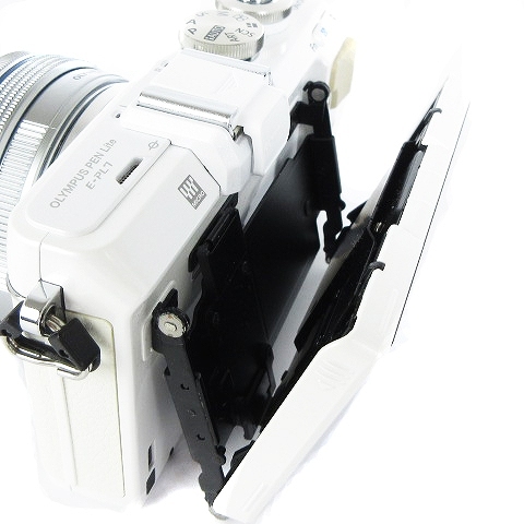 オリンパス OLYMPUS PEN Lite ミラーレス一眼 デジタルカメラ EZダブルズームキット 1720万画素 E-PL7 白 ホワイト 簡易動作確認済み ■ECS_画像5