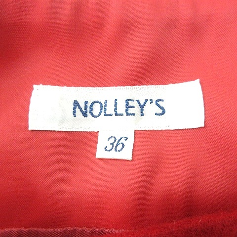 ノーリーズ Nolley's フレアスカート ミニ ウール 36 赤 レッド /MN レディース_画像5
