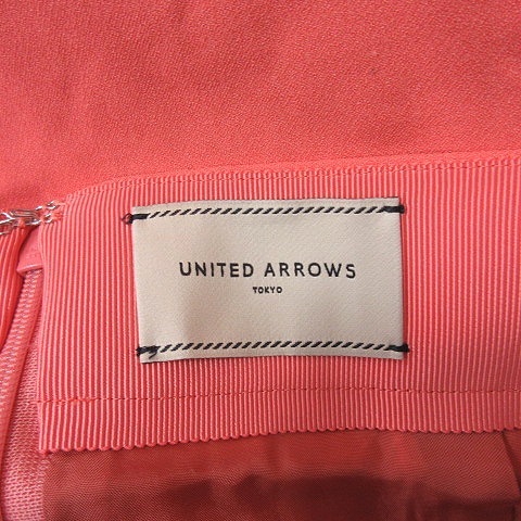 ユナイテッドアローズ UNITED ARROWS タイトスカート ミモレ ロング 36 サーモンピンク /YI レディース_画像5