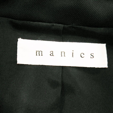  Manics manics jacket tailored total lining stretch commuting business 2 black black /AH10 * lady's 