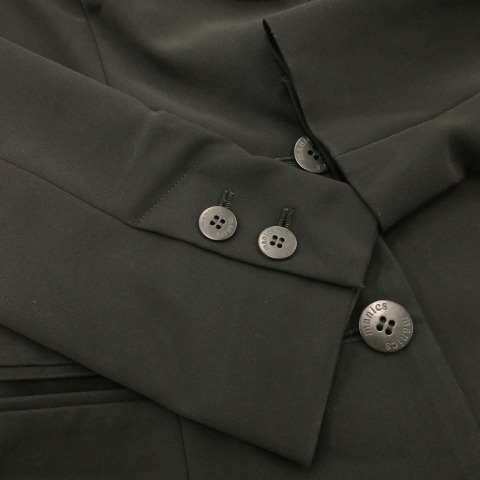  Manics manics jacket tailored total lining stretch commuting business 2 black black /AH10 * lady's 