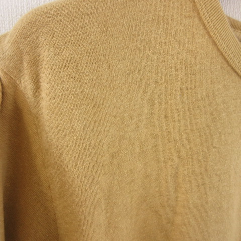 ゴーヘンプ GO HEMP カットソー Tシャツ 半袖 ベージュ L *T946 メンズの画像6