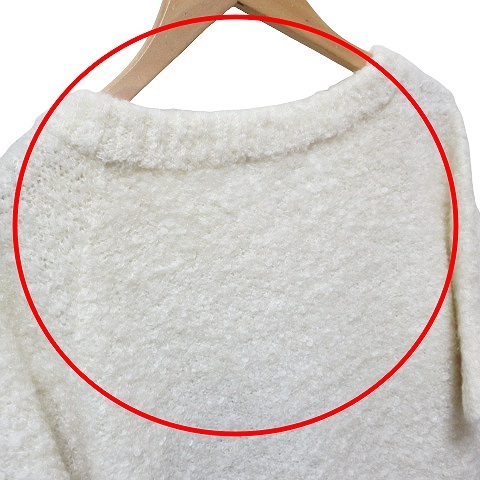  M You спорт M*U SPORTS свитер короткий рукав одежда для гольфа Mieko Uesako b-kre вязаный большой размер 42 LL соответствует белый #GY08