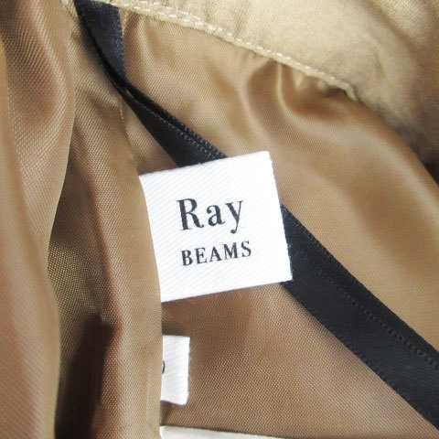 レイビームス Ray Beams フレアスカート ロング丈 ベルト付き 0 ベージュ /HO37 レディース_画像5