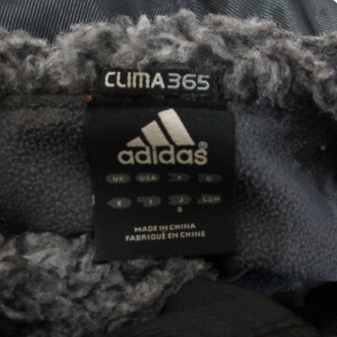 アディダス adidas スポーツ ベンチコート S 黒 ブラック 中綿入り バックロゴ CLIMA365 防寒 アウター メンズ_画像3