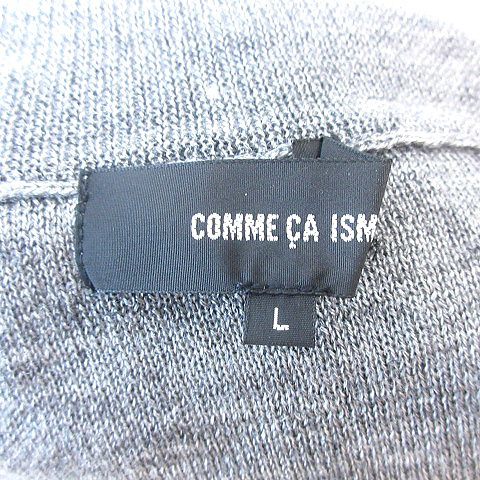 コムサイズム COMME CA ISM ニットセーター タートルネック ノルディック柄 長袖 L グレー /AU ■MO メンズ_画像5