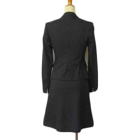 n line by nozomi европейская одежда. Aoyama костюм жакет юбка полоса шерсть шелк 3 темно-синий темно-синий женский 