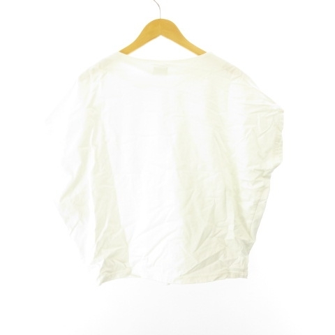 アーバンリサーチ URBAN RESEARCH 近年モデル Tシャツ カットソー ドルマンスリーブ 半袖 白 ホワイト M レディース_画像2