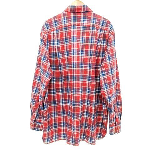 アクネ ストゥディオズ Acne Studios SACO FLANNEL FACE SHIRT フランネル シャツ 長袖 チェック L 赤系 レッド ■U90 A0116 メンズ_画像2