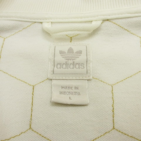  Adidas Originals adidas originals жакет общий рисунок Zip выше Logo вышивка хлопок белый белый золотой цвет Gold 2XO внешний men 