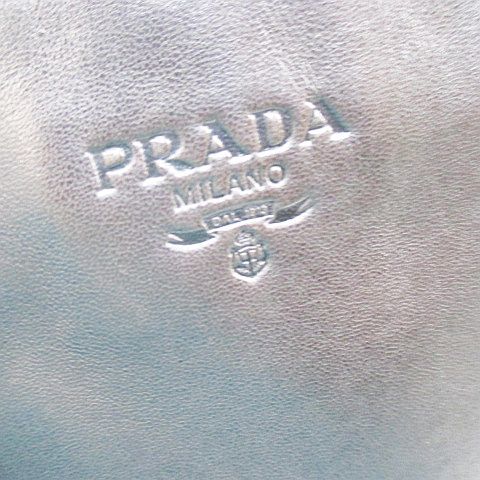 プラダ PRADA トートバッグ ハンドバッグ ブラウン 茶系 レザー イタリア製 レディース_画像8