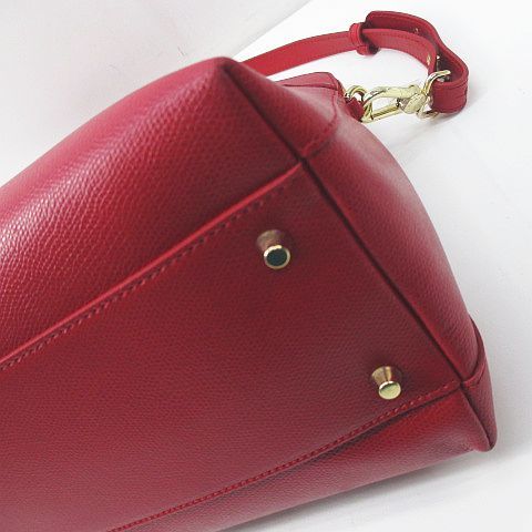 フルラ FURLA パイパー ハンドバッグ ショルダー 2WAY レッド 赤 レザーイタリア製 レディース_画像7