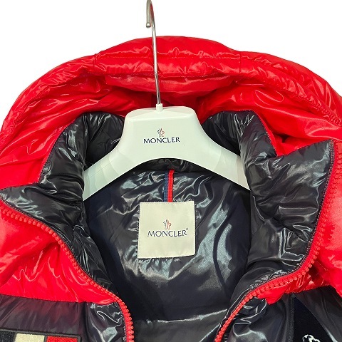 未使用品 モンクレール MONCLER 19AW ゲイリー ダウンジャケット GARY GIUBBOTTO フード2WAY 1 S 赤 レッド メンズ_画像3