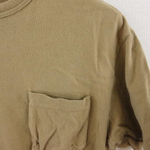 グーピーメイド GOOPi MADE Tシャツ カットソー 半袖 ベージュ 1 *T4 メンズ_画像4