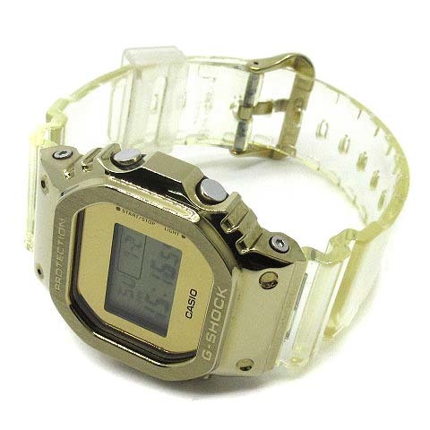 カシオ ジーショック CASIO G-SHOCK Metal Covered デジタル ウォッチ クォーツ 腕時計 GM-5600SG-9JF ゴールド クリア メンズ_画像2