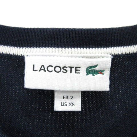 ラコステ LACOSTE Vネック セーター ニット 長袖 2 ネイビー 240119E ■GY22 メンズ_画像3