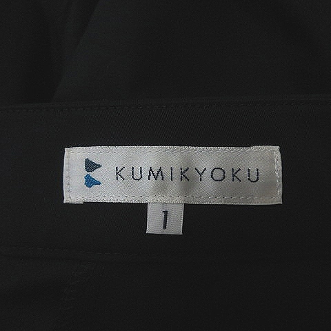 k Miki .k Kumikyoku KUMIKYOKU слаксы брюки 1 чёрный черный /YI женский 