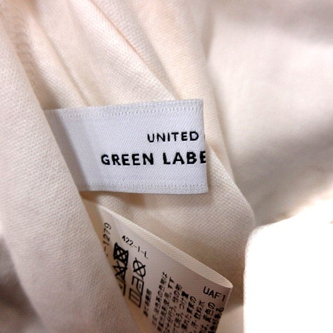 グリーンレーベルリラクシング ユナイテッドアローズ green label relaxing カットソー Vネック 長袖 白 ホワイト /RT レディース_画像5