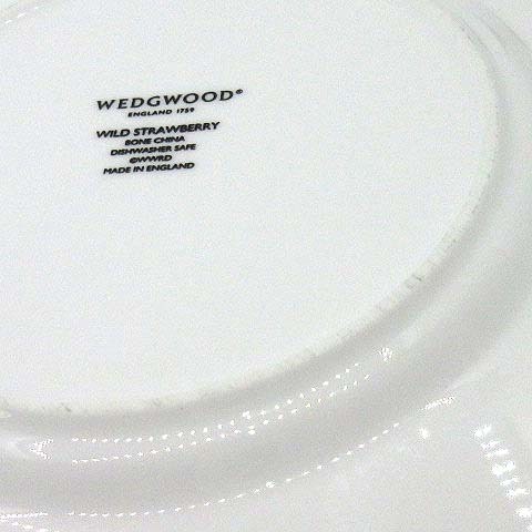 ウェッジウッド WEDGWOOD ワイルドストロベリー プレート 18cm デザート ケーキ 前菜 パン 中皿 2点セット_画像5