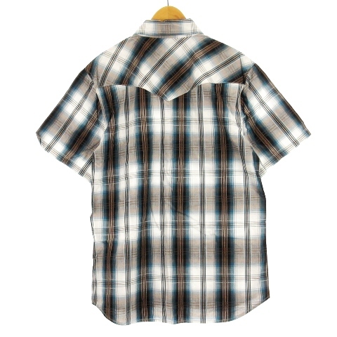 ルーシャット Roushatte シャツ 半袖 チェック コットン マルチカラー 3L メンズ_画像3