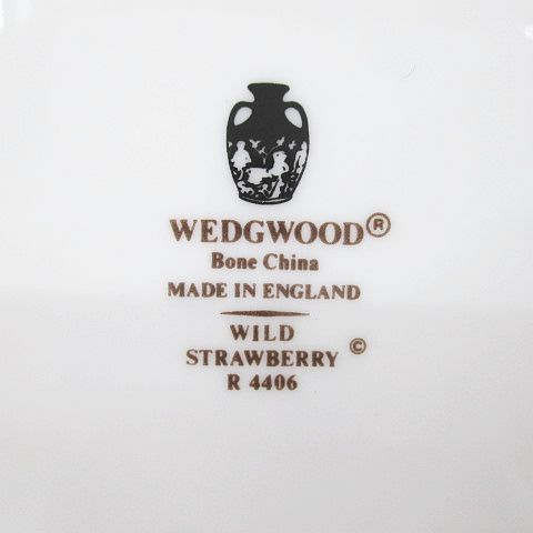 ウェッジウッド WEDGWOOD 6枚セット ワイルドストロベリー 小皿 ケーキプレート 白系 ホワイト イギリス製 ブランド食器 その他_画像5