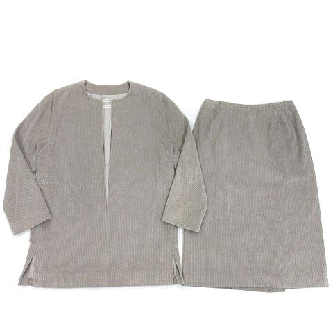  Hermes HERMES Margiela period cashmere . futoshi . corduroy Val -z jacket skirt top and bottom setup lining silk 100% 38 36