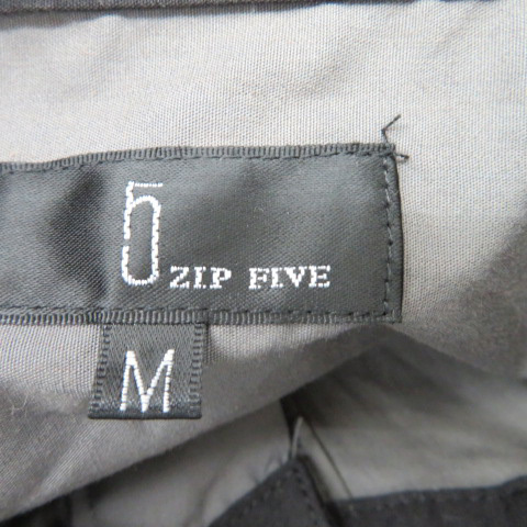 ジップファイブ ZIP FIVE カジュアルシャツ 長袖 無地 オーバーサイズ M グレー /YK25 メンズ_画像5