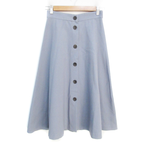  Lounie LOUNIE flair юбка кнопка down юбка способ длинный длина 36 серый /FF46 женский 
