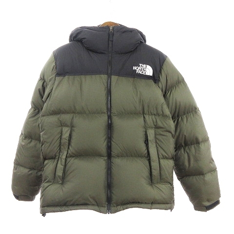 ザノースフェイス THE NORTH FACE 22年製 ヌプシフーディー ダウンジャケット アウター ナイロン 撥水 ND92331 ニュートープ カーキ M メン_画像1