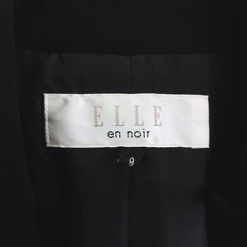 エル ELLE en noir セットアップ 4点セット ジャケット 長袖 ブラウス 五分袖 パンツ スカート ひざ丈 フレア 9 ブラック ※EKM レディース_画像6