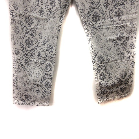  Indivi INDIVI укороченные брюки общий рисунок 40 белый "теплый" белый чёрный черный /YI женский 